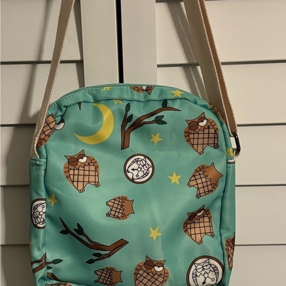 Kemy’s Crossbody Bag‎ Turquoise With Owl Design - Picture 2 of 4